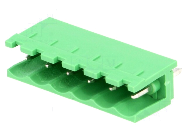 Ontkoppelbare terminal strip; 5mm; banen: 6; recht; contact; THT Ontkoppelbare terminal strip; 5mm; banen: 6; recht; contact; THT